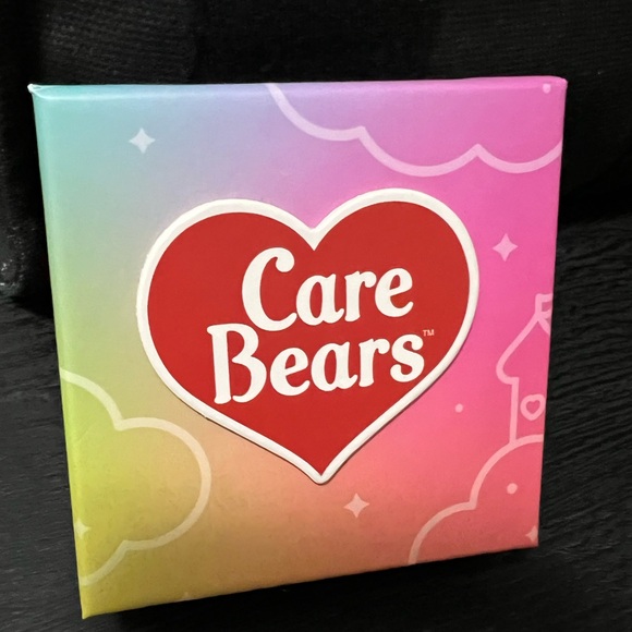 Care Bears Silver Plated Wish Bear Pendant | Chain 16” + 2” & Stud Earrings - Picture 3 of 4